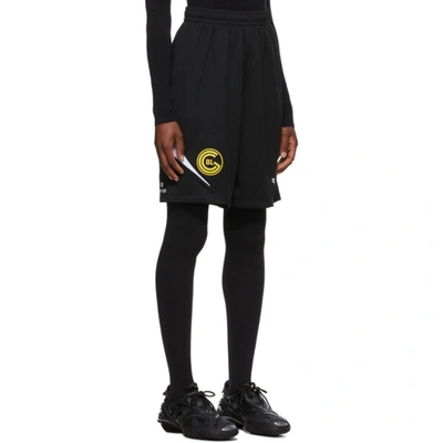 Shop Balenciaga Black Sporty Mesh Shorts In 1070 Black