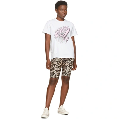 Shop Ganni Black & Brown Underwear Shorts In 943 Leopard