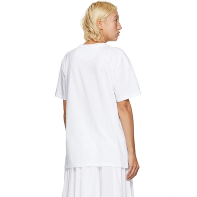 Shop Valentino White Vlogo T-shirt In A01 Bianco/