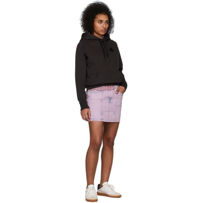 Shop Isabel Marant Étoile Pink Denim Hondo Skirt In 40np Neonpi