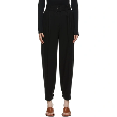 Shop Blossom Black Lux Belted Trousers