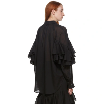 Shop Totême Black Locarno Shirt In 200 Black