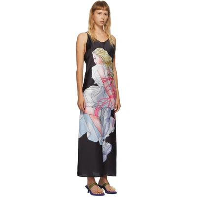 Shop Im Sorry By Petra Collins Ssense Exclusive Black Print Slip Dress In Black/print