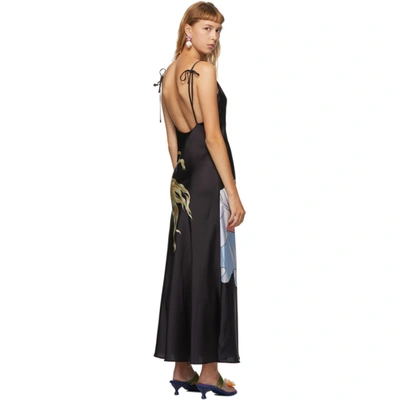 Shop Im Sorry By Petra Collins Ssense Exclusive Black Print Slip Dress In Black/print