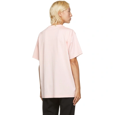 Shop Burberry Pink Carrick Zebra Eyes T-shirt In A2889 Pink