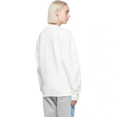 Shop Helmut Lang Off-white Saintwoods Edition Hl Taxi Sweatshirt In Powderedecr
