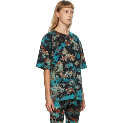 Shop S.r. Studio. La. Ca. Multicolor Tie-dye Flame T-shirt In 965 Tryb Fl