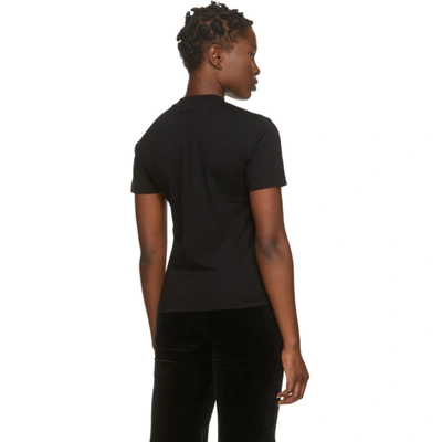 Shop Vetements Black Cropped Destiny T-shirt