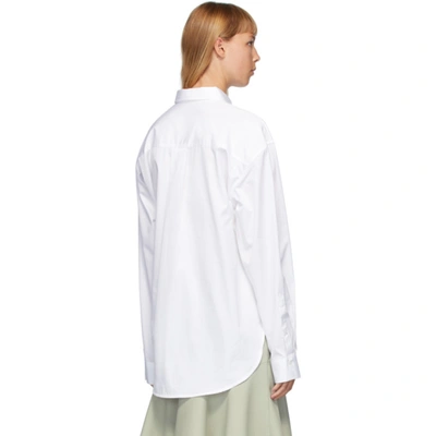 Shop Totême White Lago Shirt In 100 White
