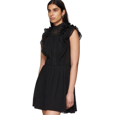 Shop Isabel Marant Black Ianelia Dress In 01bk Black