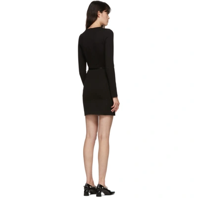 Shop Alyx Black Belted Mini Dress In Blk0001 Bla