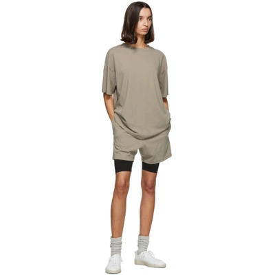Shop Essentials Tan Jersey Lounge Shorts In String