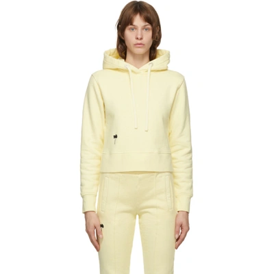 Shop Palm Angels Yellow Pxp Hoodie In Yellow/blk