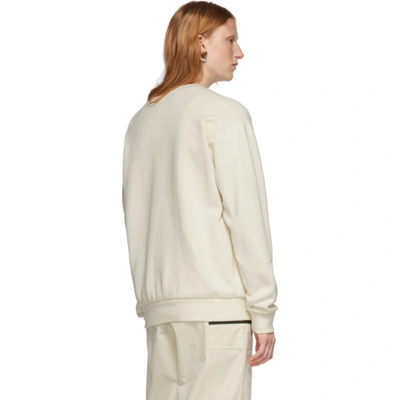 Shop Gucci Off-white Vintage Logo Sweatshirt In 9230 Garden