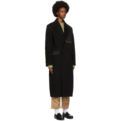 Shop Ader Error Black Ladon Coat