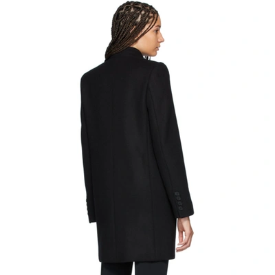 Shop Stella Mccartney Black Bryce Coat In 1000 Black