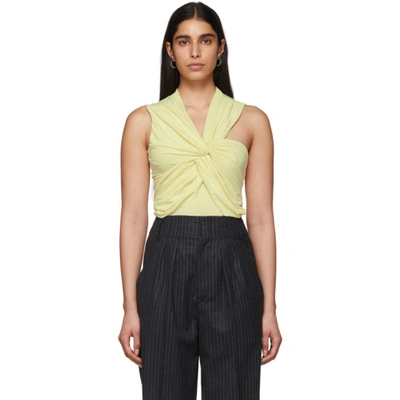 Shop Isabel Marant Yellow Galina Tank Top In 10ly Lt Yel