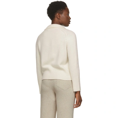 Shop Arch4 White Cashmere Clifton Gate Polo In Ivory