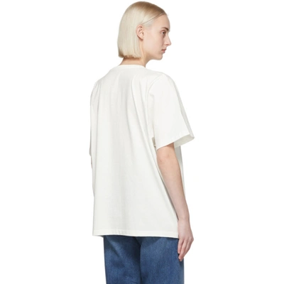 Shop Totême White Organic Cotton Oversized T-shirt In 110 Offwhit