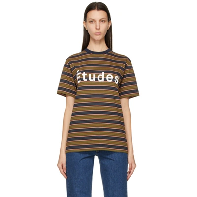 Shop Etudes Studio Multicolor Striped Wonder T-shirt