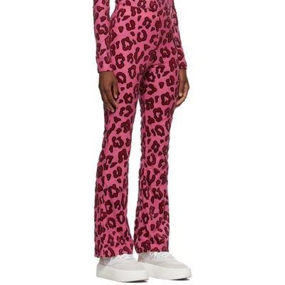 AMBUSH 粉色豹纹长裤
