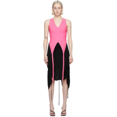 Shop Helmut Lang Pink Double Bra Tank Top In Wkc Disco Pink