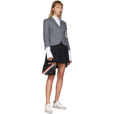 Shop Thom Browne Grey Classic 4-bar Blazer In 035 Med Gre