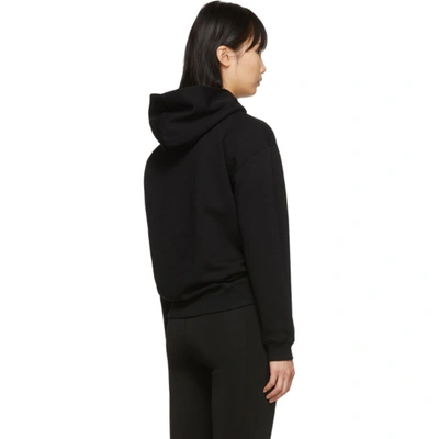 Shop Givenchy Black Vintage Hoodie In 001 Black