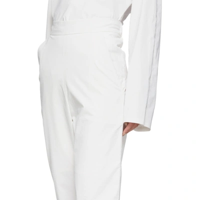 Shop Kassl Editions Ssense Exclusive White Pop Oil Trousers