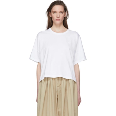 Shop Loewe White Oversize Anagram T-shirt In 2100 White