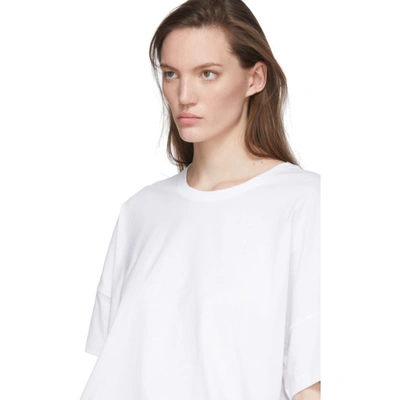 Shop Loewe White Oversize Anagram T-shirt In 2100 White