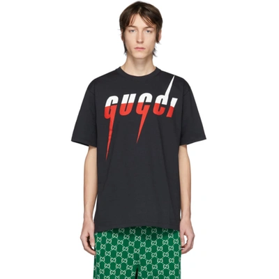 Shop Gucci Black Blade T-shirt