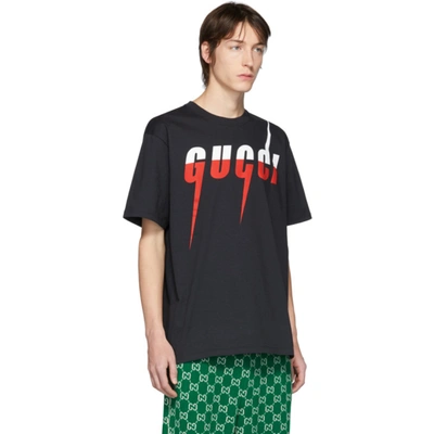 Shop Gucci Black Blade T-shirt