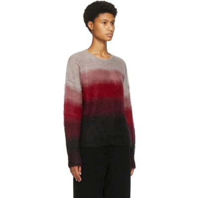 Shop Isabel Marant Étoile Red & Black Drussel Sweater In 40ry Raspbe