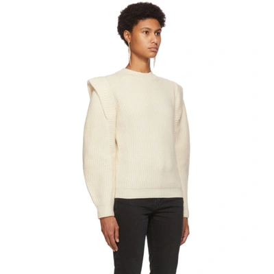 Shop Isabel Marant Off-white Bolton Sweater In 23ec Ecru
