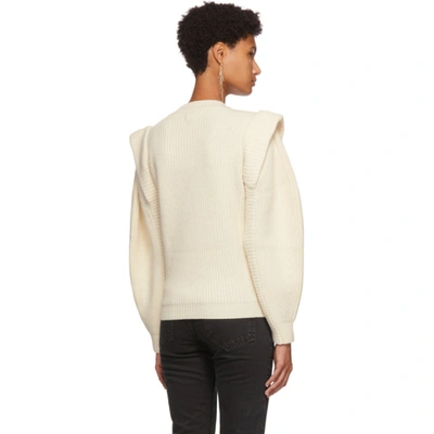 Shop Isabel Marant Off-white Bolton Sweater In 23ec Ecru