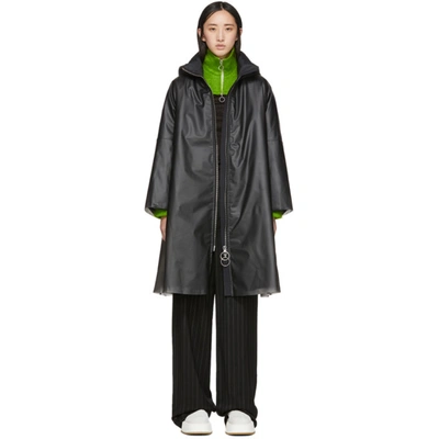 Shop Ienki Ienki Black Down Pyramid Raincoat