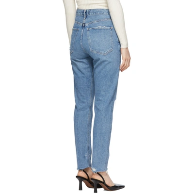 Shop Agolde Blue Jamie Classic Jeans In Sizzle