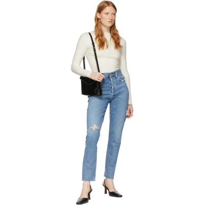 Shop Agolde Blue Jamie Classic Jeans In Sizzle