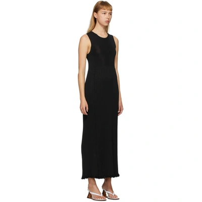 Shop Marina Moscone Black Plissé Dress