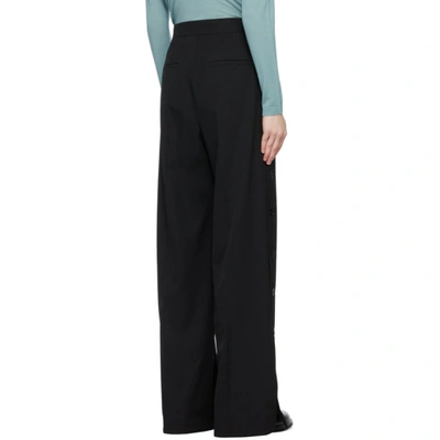 Shop Max Mara Black Wool Kirsch Trousers In 006 Black