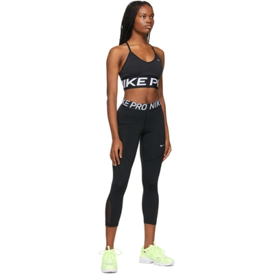 Shop Nike Black Cropped Pro Leggings In 010 Black