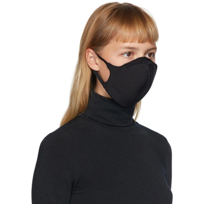 Shop Wolford Black Jersey Face Mask