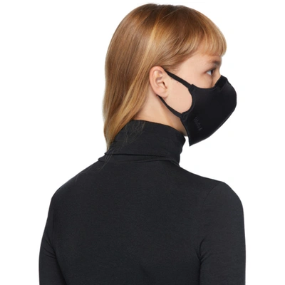 Shop Wolford Black Jersey Face Mask