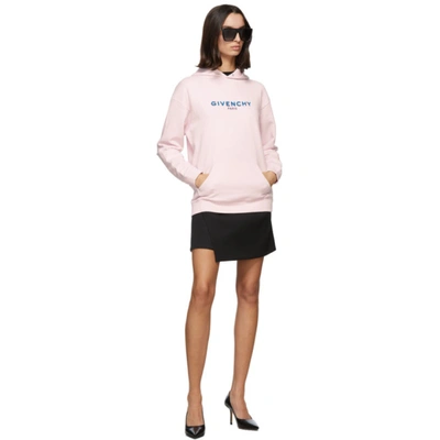 Shop Givenchy Pink Logo Hoodie In 681 Lt Pk