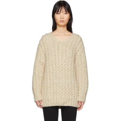 Shop The Row Beige Flania Sweater In Lbmrl Light