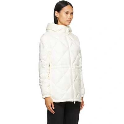 Shop Moncler White Down Sargas Jacket In 034 White