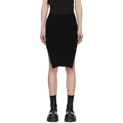 Shop Rick Owens Black Sacriskirt Miniskirt In 09 Black