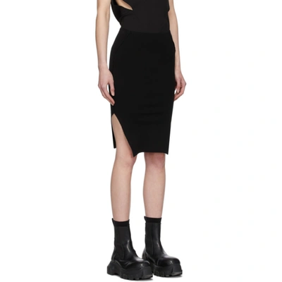 Shop Rick Owens Black Sacriskirt Miniskirt In 09 Black