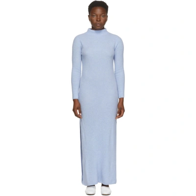 Shop Arch4 Blue Cashmere Paris Dress In Cornflower